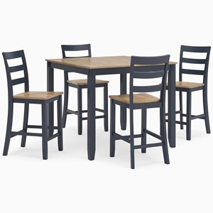 Signature Design by Ashley Gesthaven D399-223 Dining Room Counter Table Set (Dinettes - 5-Piece)