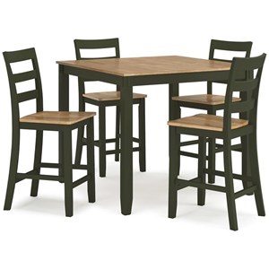 Signature Design by Ashley Gesthaven D401-223 Dining Room Counter Table Set (Dinettes - 5-Piece)