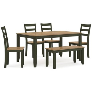 Signature Design by Ashley Gesthaven D401-325 Dining Room Table Set (Dinettes - 6-Piece)