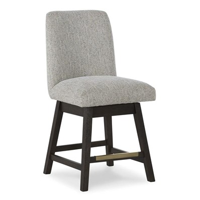 Signature Design by Ashley Burkhaus D984-124 Upholstered Swivel Barstool