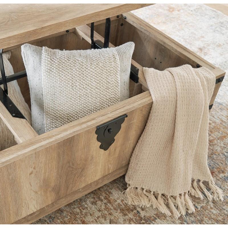 Large Picture of Signature Design by Ashley Calaboro T463T1 Lift-top Coffee Table and 2 End Tables