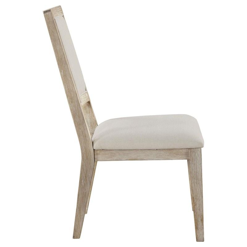 Large Picture of Coaster Furniture Trofello 123122 Cushioned Dining Side Chair - White Washed