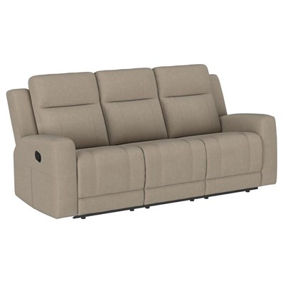 Coaster Furniture Brentwood 610281 Upholstered Motion Reclining Sofa - Taupe