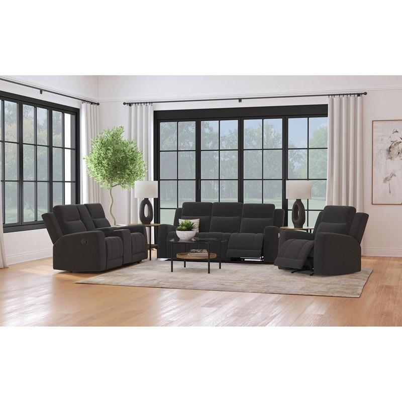 Large Picture of Coaster Furniture Brentwood 610286 Upholstered Recliner Chair - Dark Charcoal
