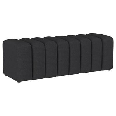 Coaster Furniture Summer 910294 Fabric Upholstered Tufted Accent Bench - Charcoal