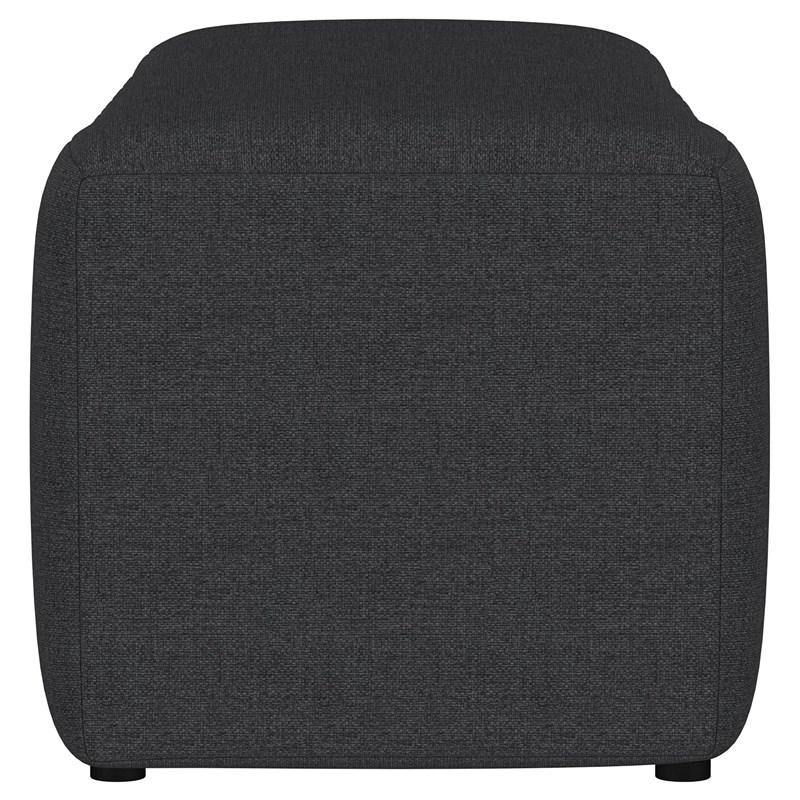 Large Picture of Coaster Furniture Summer 910294 Fabric Upholstered Tufted Accent Bench - Charcoal