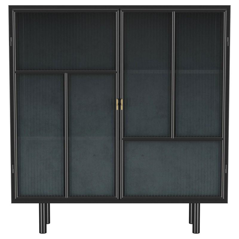 Large Picture of Coaster Furniture Dalia 950385 2-door Accent Storage Cabinet with Shelving - Black