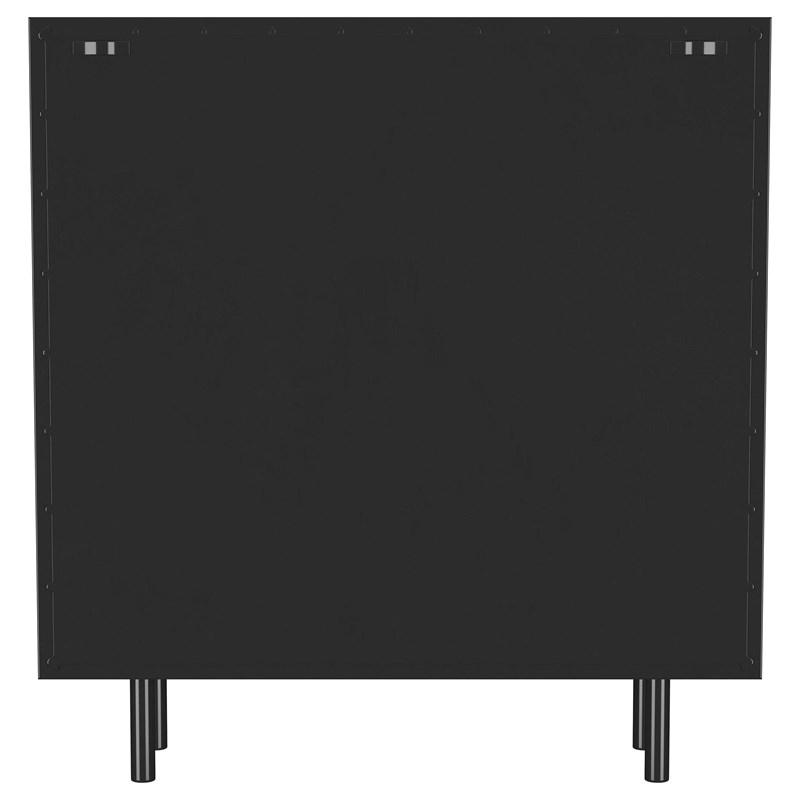 Large Picture of Coaster Furniture Dalia 950385 2-door Accent Storage Cabinet with Shelving - Black