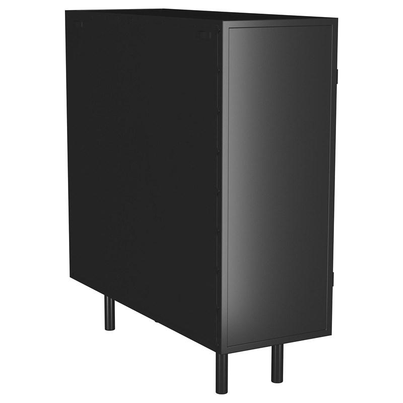 Large Picture of Coaster Furniture Dalia 950385 2-door Accent Storage Cabinet with Shelving - Black