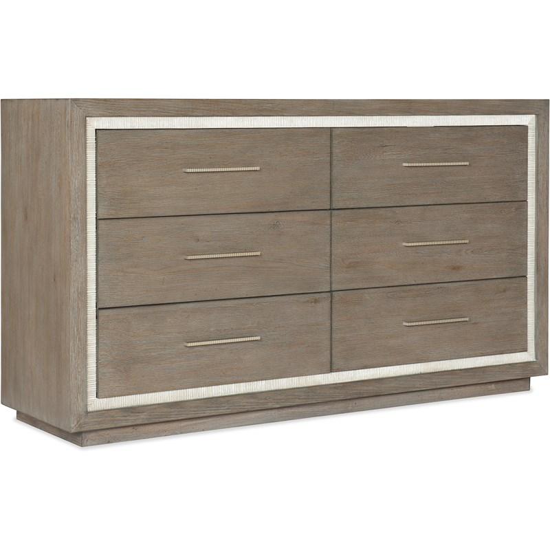 Large Picture of Hooker Furniture 6350-90002-95 Serenity Mainstay Six Drawer Dresser