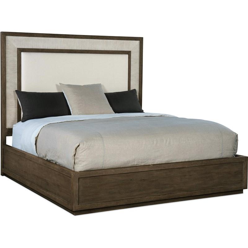 Hooker Furniture 6350-90266-95 Serenity Rookery King Upholstered Panel Bed