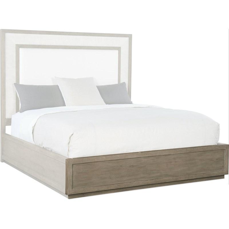 Large Picture of Hooker Furniture 6350-90266-95 Serenity Rookery King Upholstered Panel Bed