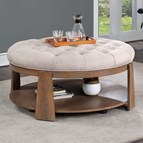 Furniture of America Guis CM4411BG-C Ottoman
