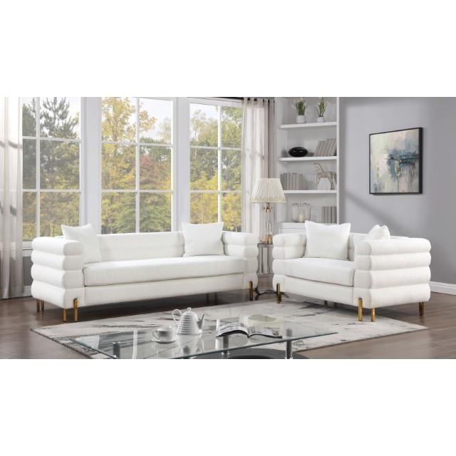 Large Picture of Furniture of America Landovery CM6454WH-LV-PK Loveseat