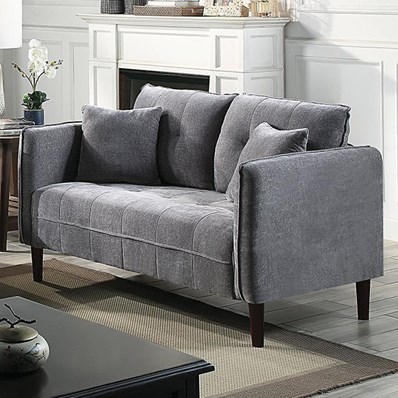 Furniture of America Lynda CM6736DG-LV Loveseat
