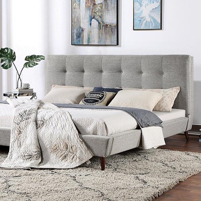 Furniture of America Leomin CM7241GY-Q Queen Bed