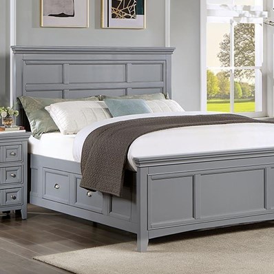 Furniture of America Castlile CM7413GY-CK California King Bed