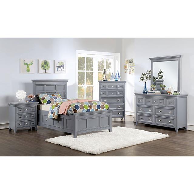 Large Picture of Furniture of America Castlile CM7413GY-T-BED