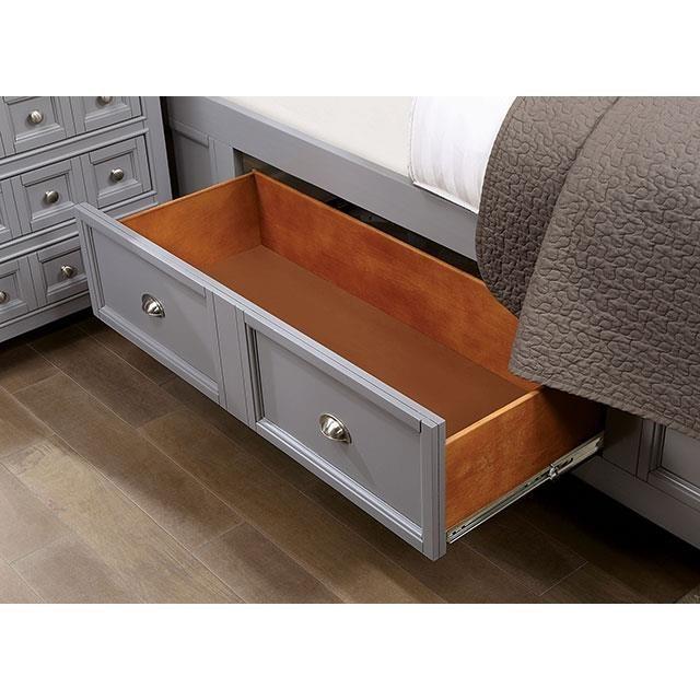 Large Picture of Furniture of America Castlile CM7413GY-T-BED