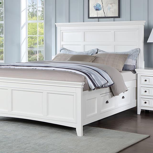Furniture of America Castile CM7413WH-CK California King Bed