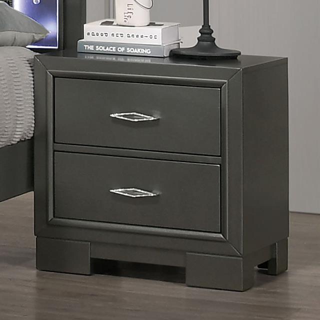 Furniture of America Alison CM7416GY-N Night Stand