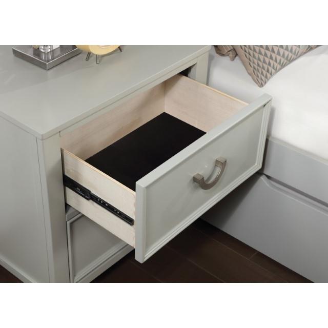 Large Picture of Furniture of America Lycorida CM7477GY-N Night Stand