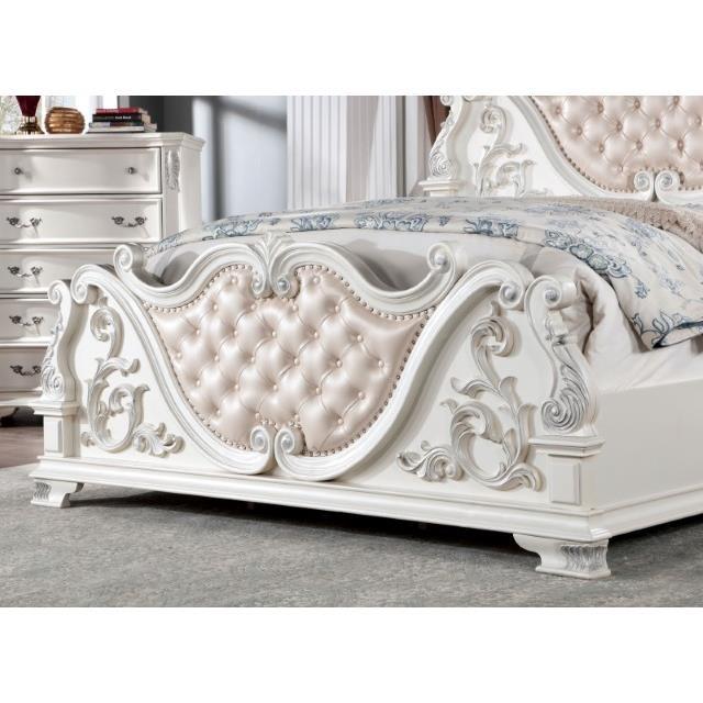 Large Picture of Furniture of America Esparanza CM7478WH-EK King Bed