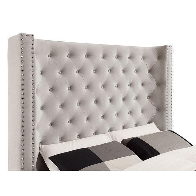 Large Picture of Furniture of America Mirabelle CM7679IV-Q-VN Queen Bed