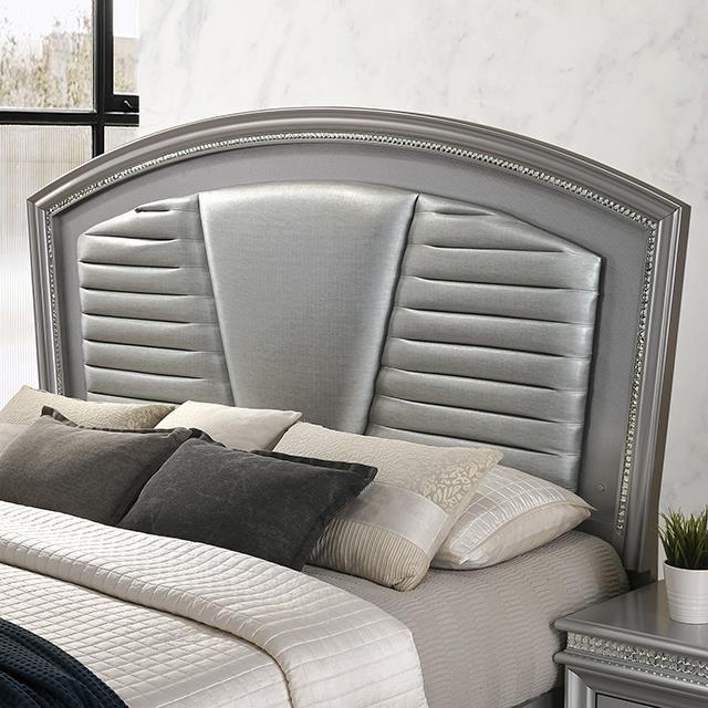 Large Picture of Furniture of America Maddie CM7899SV-CK California King Bed
