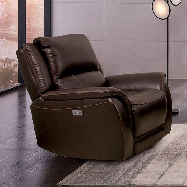 Furniture of America Gorgius CM9910ES-CH-PM Power Recliner