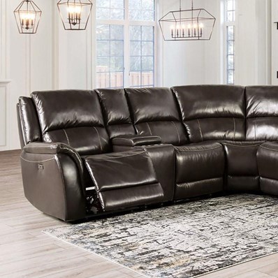 Furniture of America Gorgius CM9910ES-SECT-PM Power Sectional