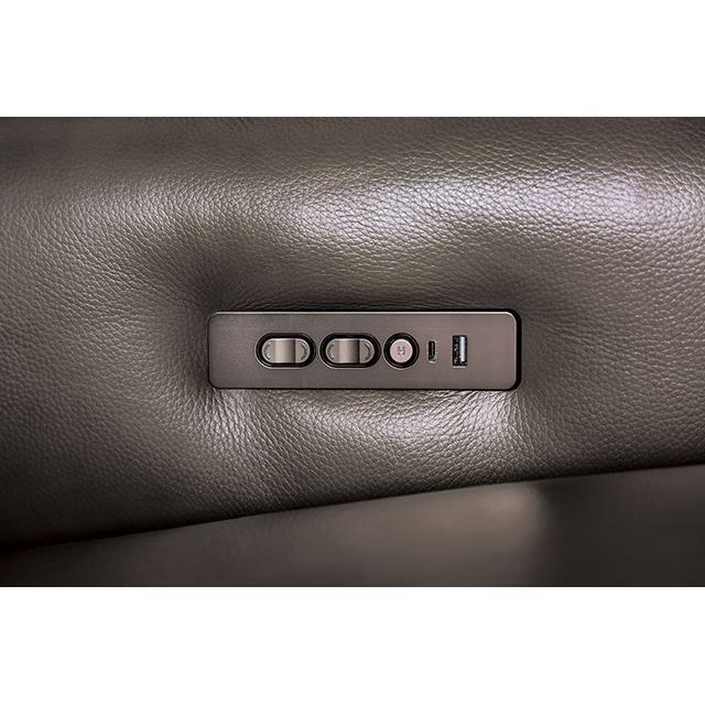 Large Picture of Furniture of America Phineas CM9921GY-LV-PM Power Loveseat