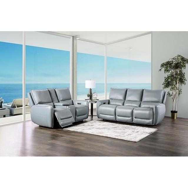 Large Picture of Furniture of America Phineas CM9921PB-LV-PM Power Loveseat