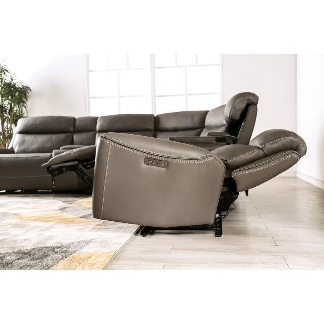 Large Picture of Furniture of America Edmondus CM9923GY-SECT-PM Power Sectional