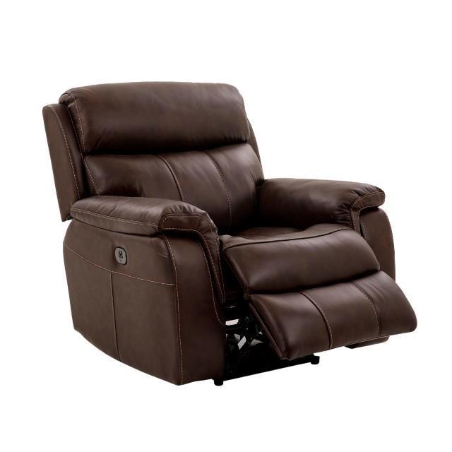 Large Picture of Furniture of America Antenor CM9926MB-CH-PM Power Recliner