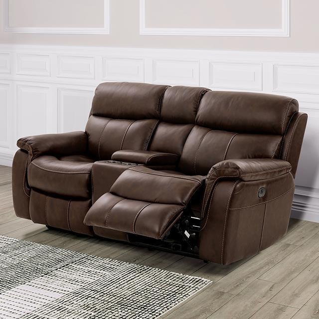 Furniture of America Antenor CM9926MB-LV-PM-PK Power Loveseat