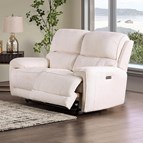Furniture of America Morcote FM62001BG-LV-PM Power Loveseat