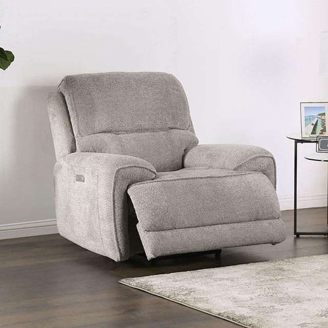 Furniture of America Morcote FM62001LG-CH-PM Power Recliner