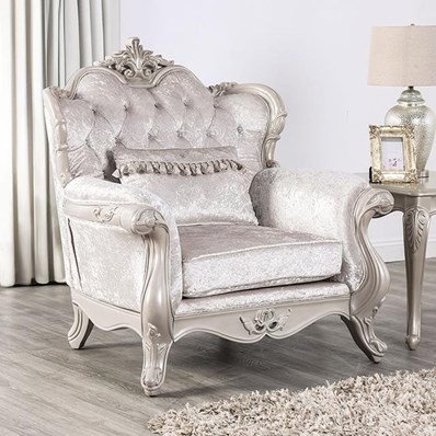 Furniture of America Acapulco FM65001WH-CH Chair