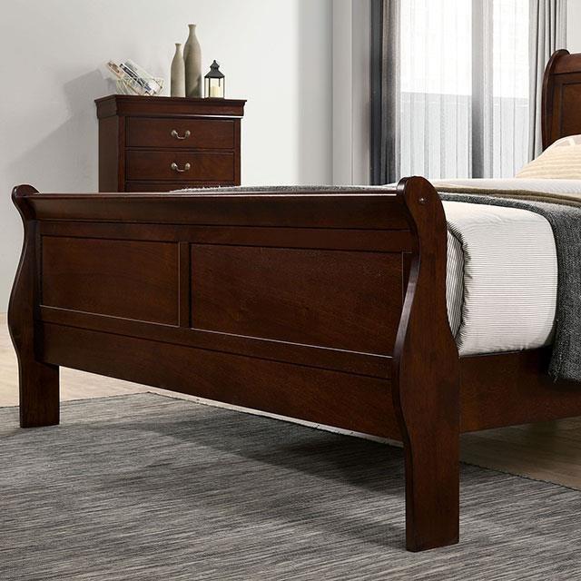 Large Picture of Furniture of America Louis Philippe FM7866CH-T Twin Bed