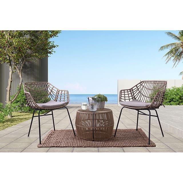 Large Picture of Furniture of America Livana FM80002NT-CH-2PK Outdoor Chair