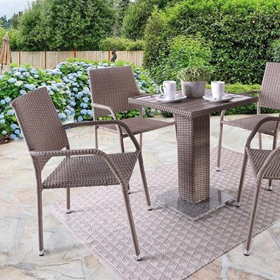 Furniture of America Aminta FM80004NT-5PC-05NT Patio Bistro Set