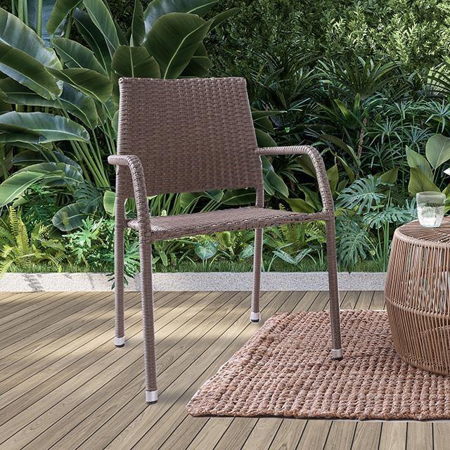 Large Picture of Furniture of America Aminta FM80004NT-5PC-05NT Patio Bistro Set