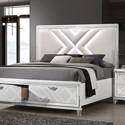 Furniture of America Emmeline FOA7147WH-EK King Bed