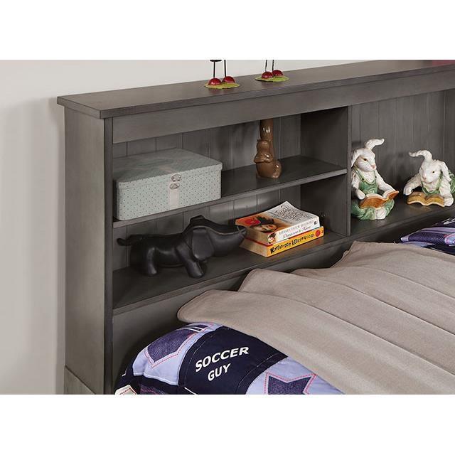 Large Picture of Furniture of America Tibalt FOA7466GY-F Full Bed w/ Trundle