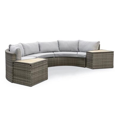 Furniture of America Barbuda GM-1046-5PK 6 pc Sectional Sofa w/ 2 End Tables