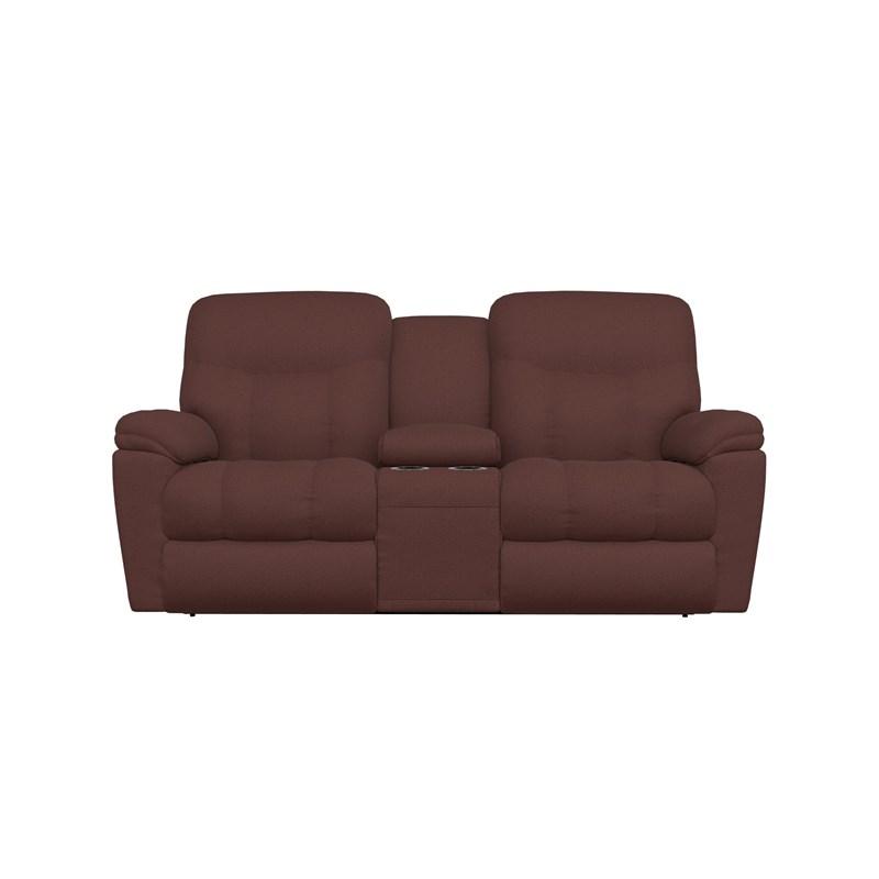 Large Picture of La-Z-Boy Morrison Reclining Loveseat w/ Console - Burgundy