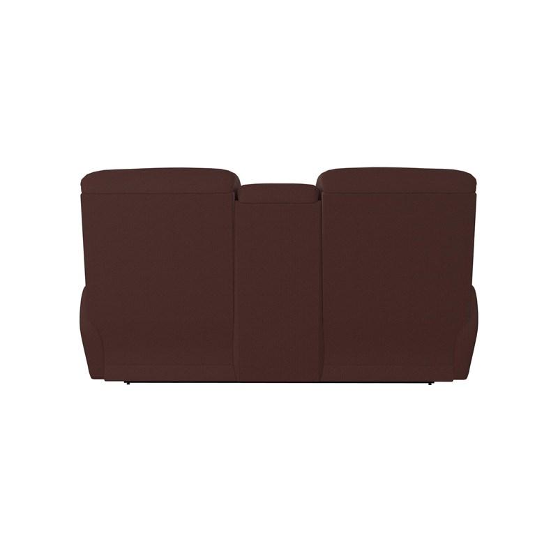 Large Picture of La-Z-Boy Morrison Reclining Loveseat w/ Console - Burgundy