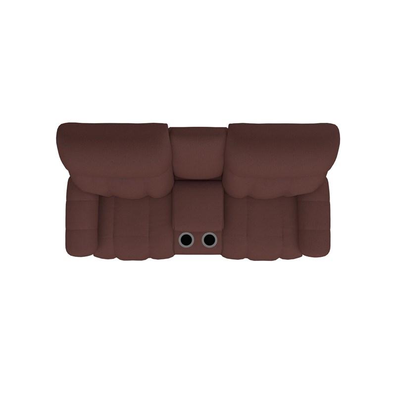 Large Picture of La-Z-Boy Morrison Reclining Loveseat w/ Console - Burgundy