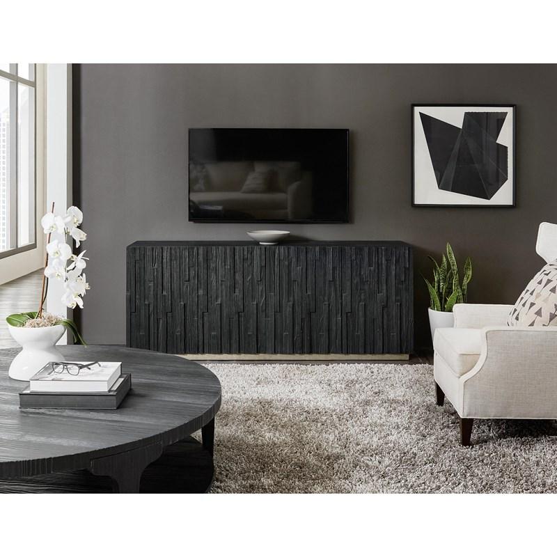 Large Picture of Hooker Furniture 6033-55480-99 Chapman Shou Sugi Ban Entertainment Console